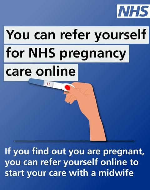 Refer yourself online for NHS Pregnancy