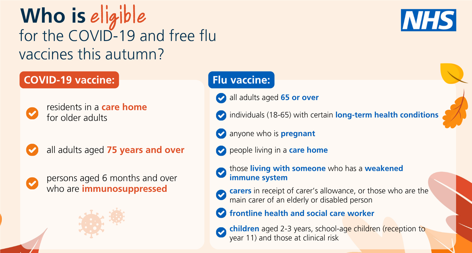 Changes to COVID vaccination eligibility this winter 