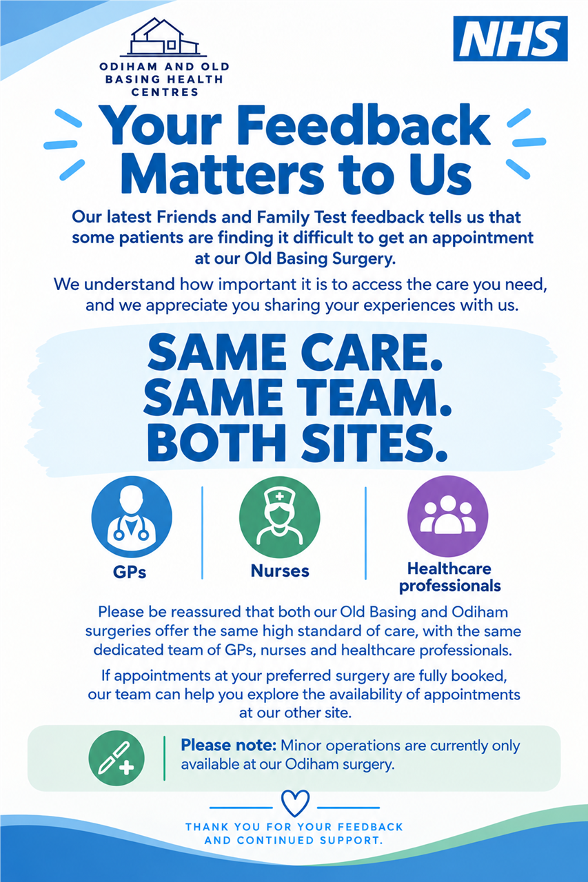 Both sites, appointments